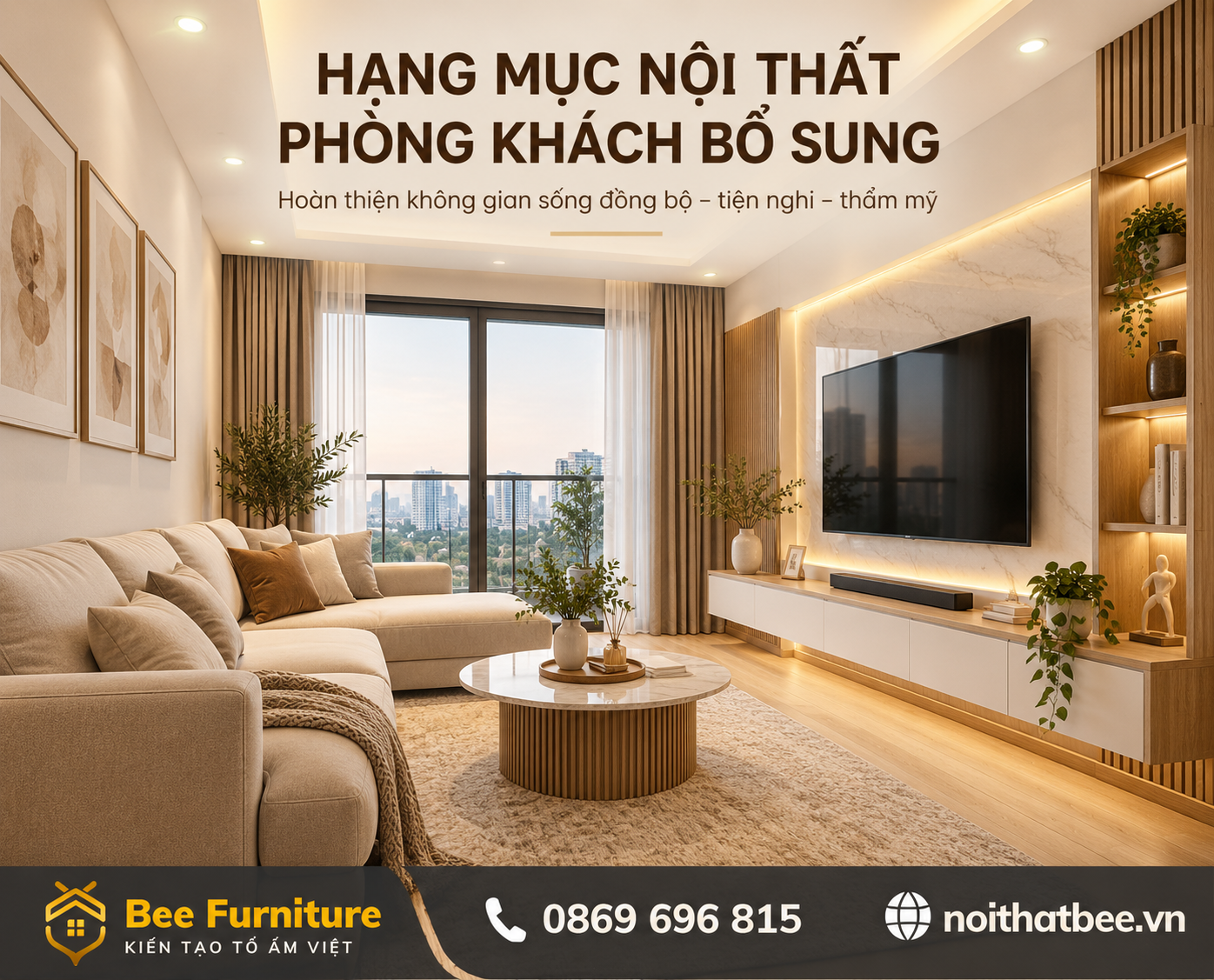 Hạng mục nội thất phòng khách bổ sung