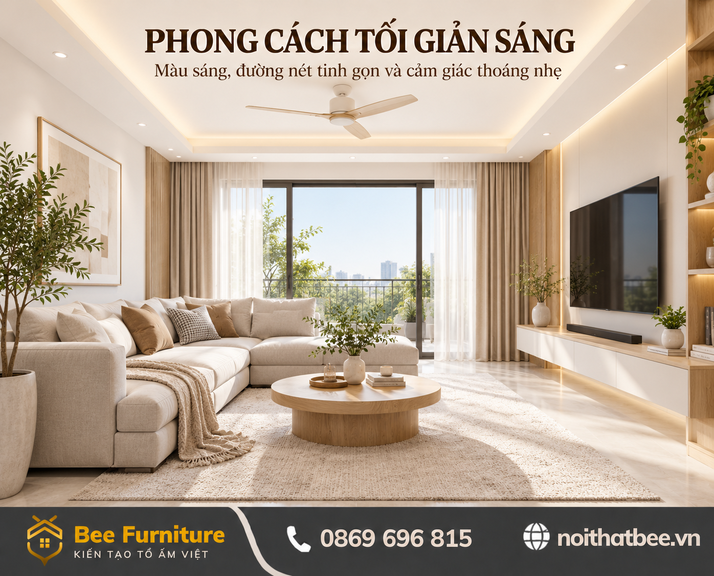 Phong cách Tối giản sáng