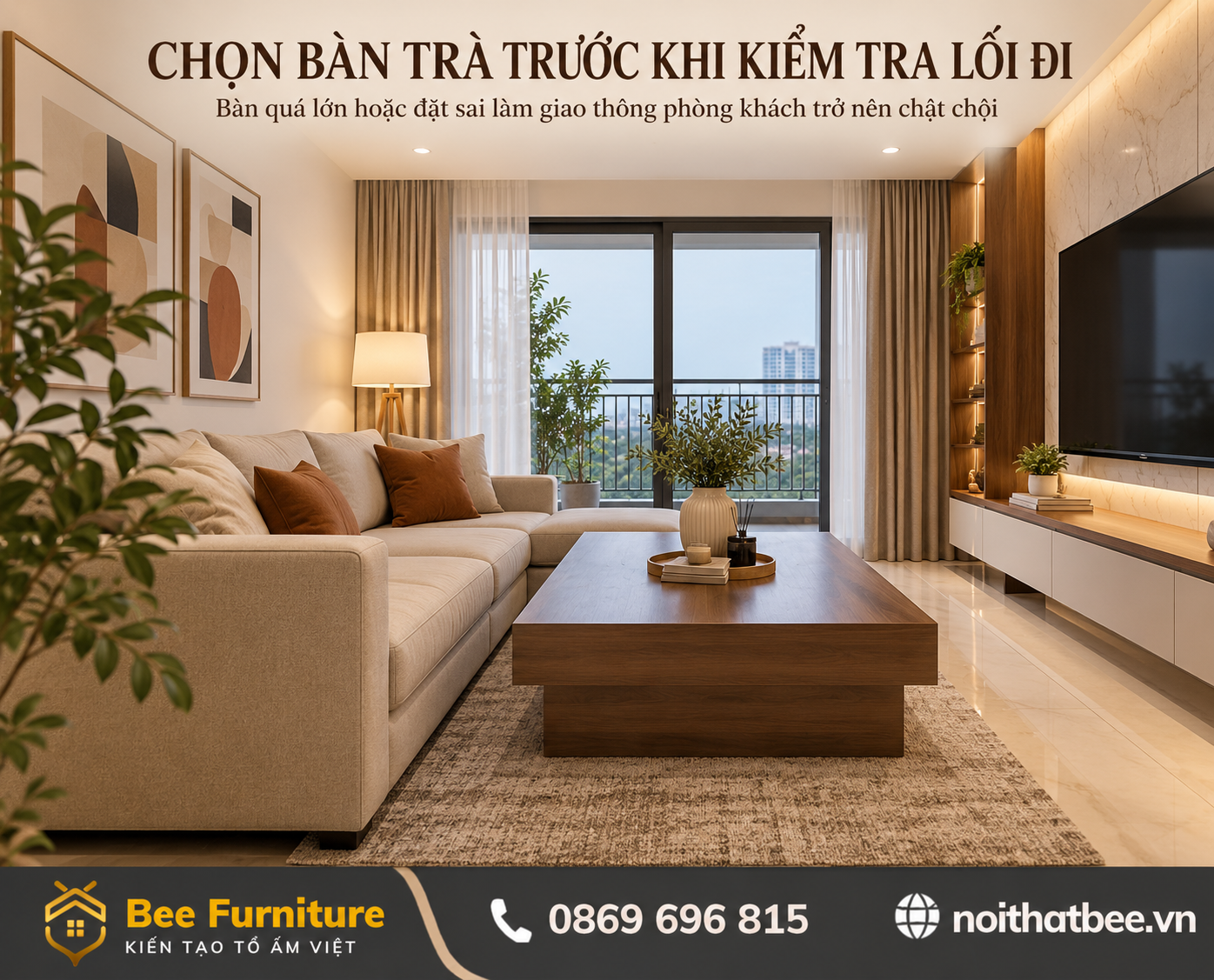 Chọn bàn trà trước khi kiểm tra lối đi