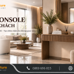 Thi công bàn console phòng khách