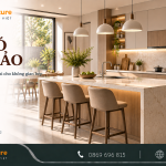 Thi công bếp có bàn đảo