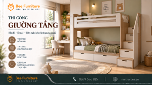 Thi công giường tầng
