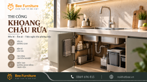 Thi công khoang chậu rửa
