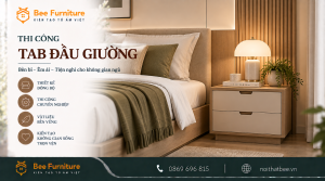 Thi công tab đầu giường