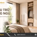 Thi công hệ lưu trữ phòng ngủ