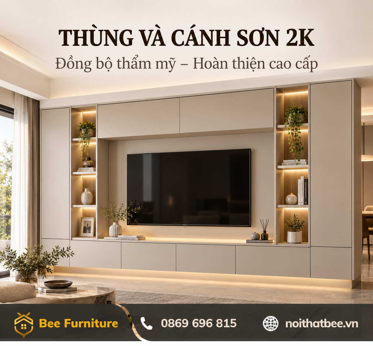 Thùng và cánh sơn 2K