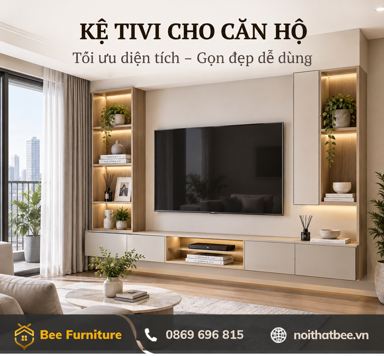 Kệ tivi cho căn hộ