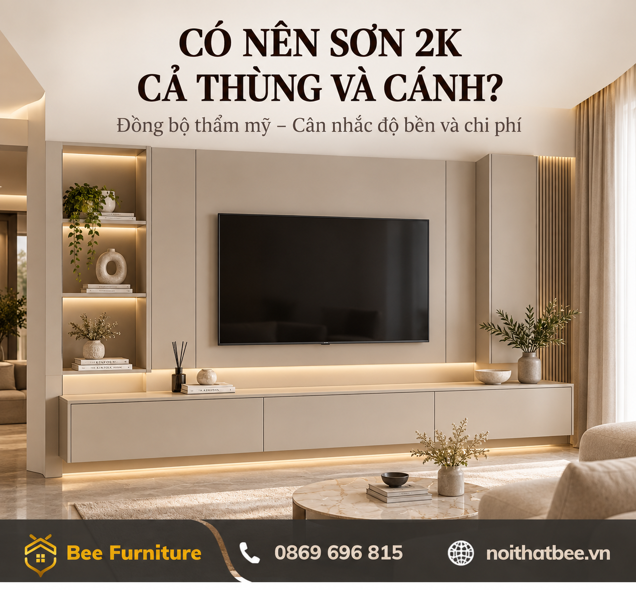 Có nên sơn 2K cả thùng và cánh?