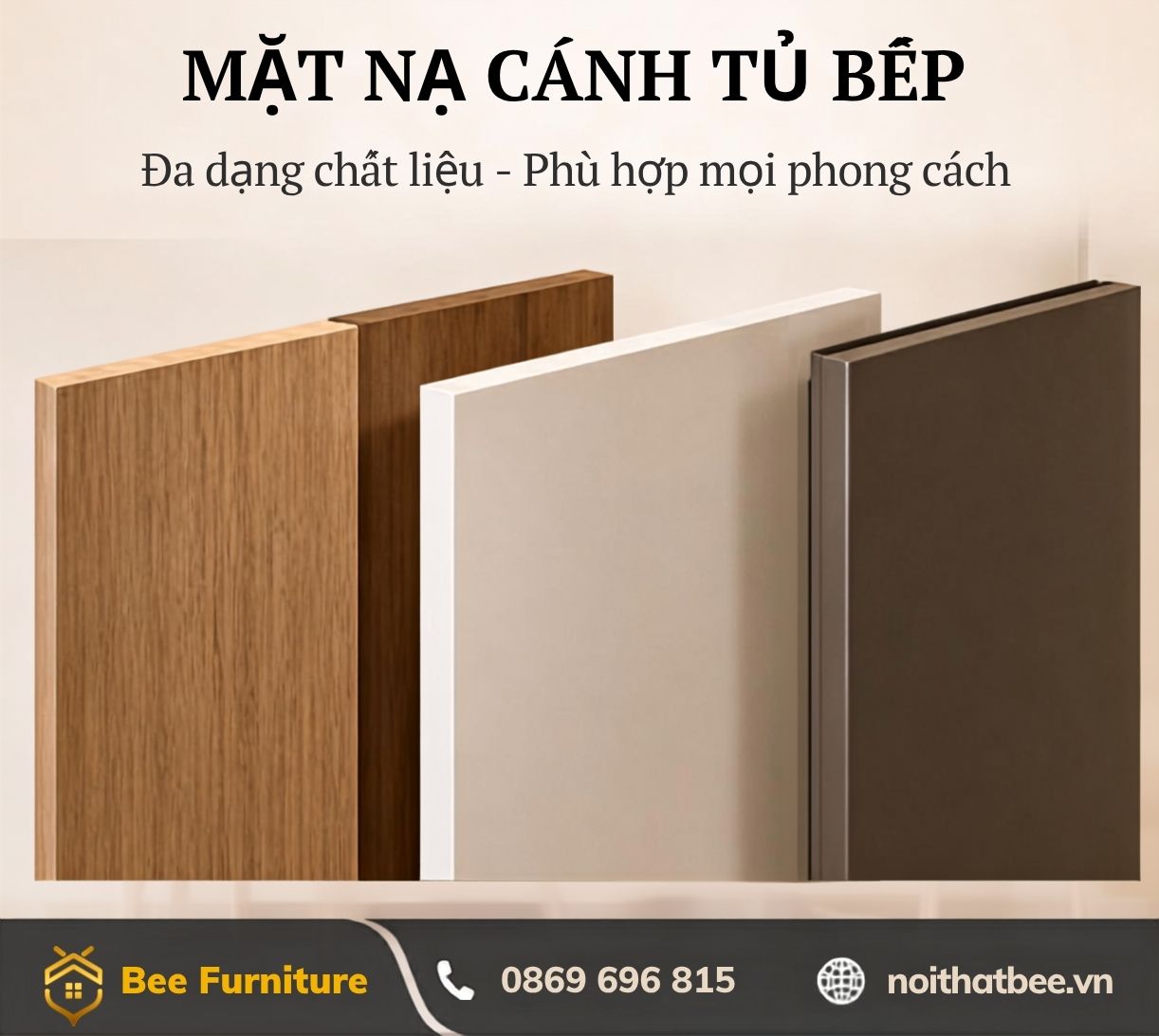Mặt nạ cánh tủ bếp