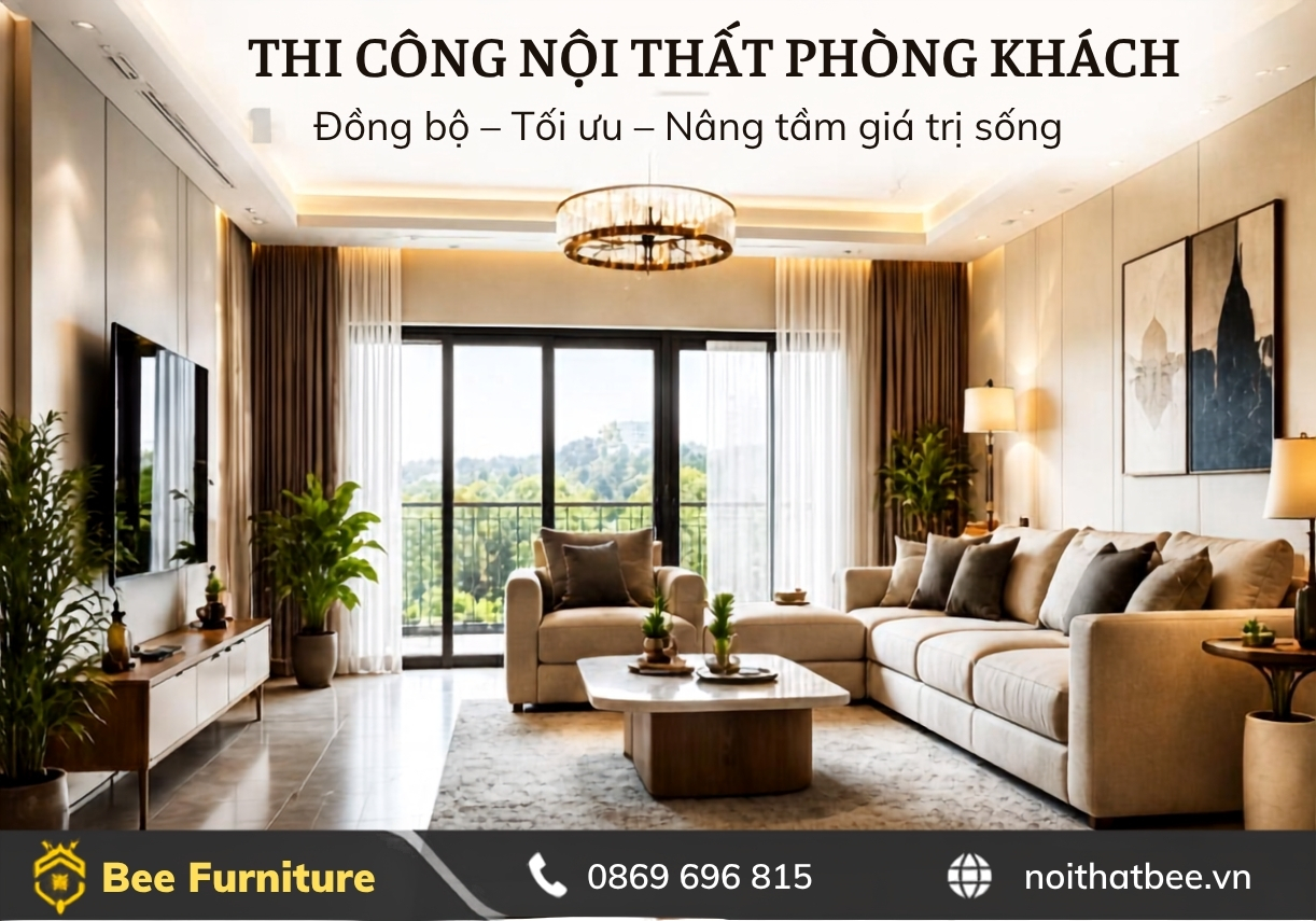 Những lưu ý quan trọng trước khi thi công phòng khách
