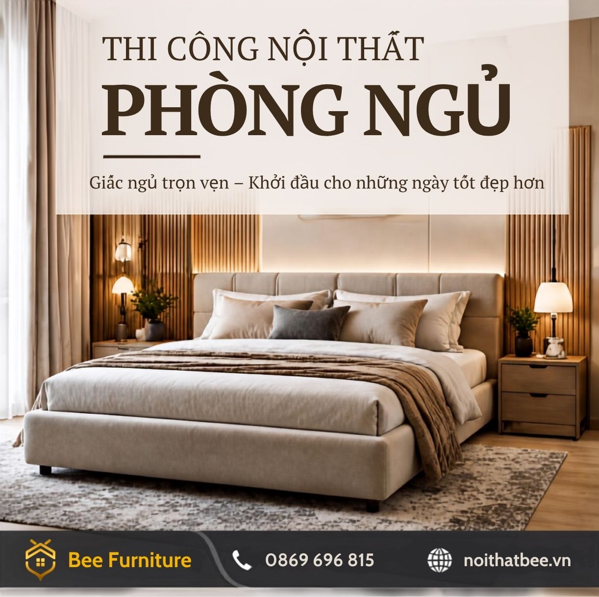 Thi công nội thất phòng ngủ
