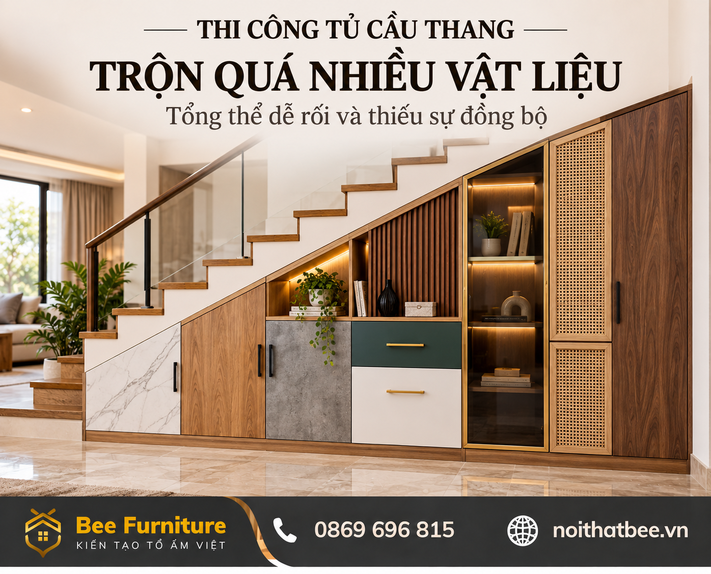Trộn quá nhiều vật liệu