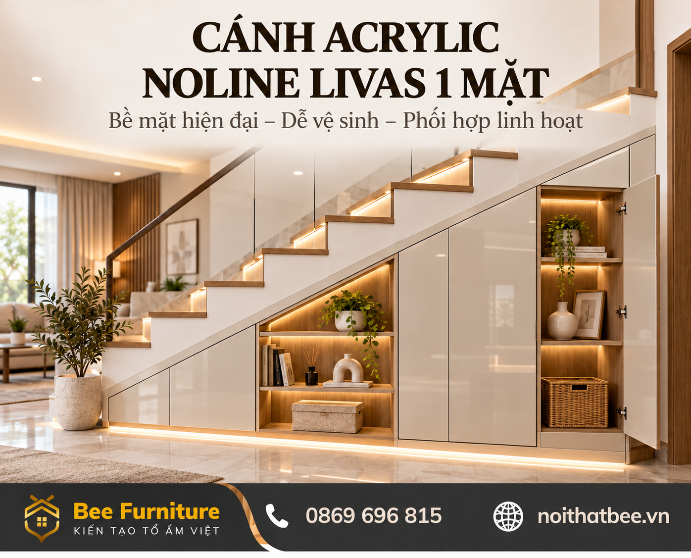 Cánh Acrylic Noline Livas 1 mặt