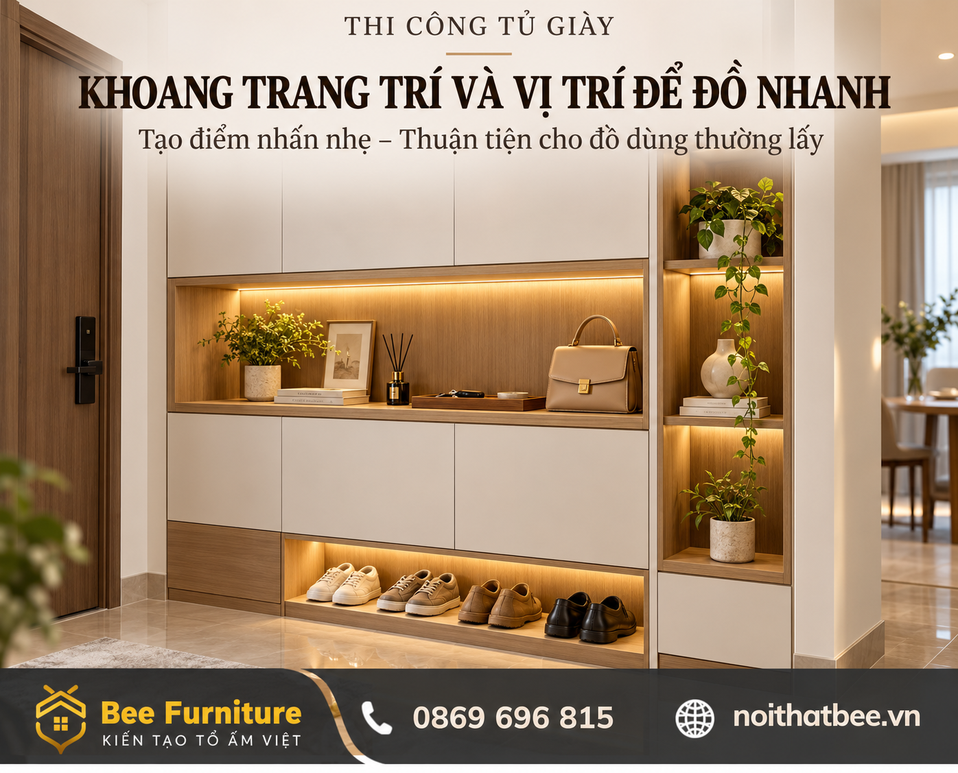Khoang trang trí và vị trí để đồ nhanh