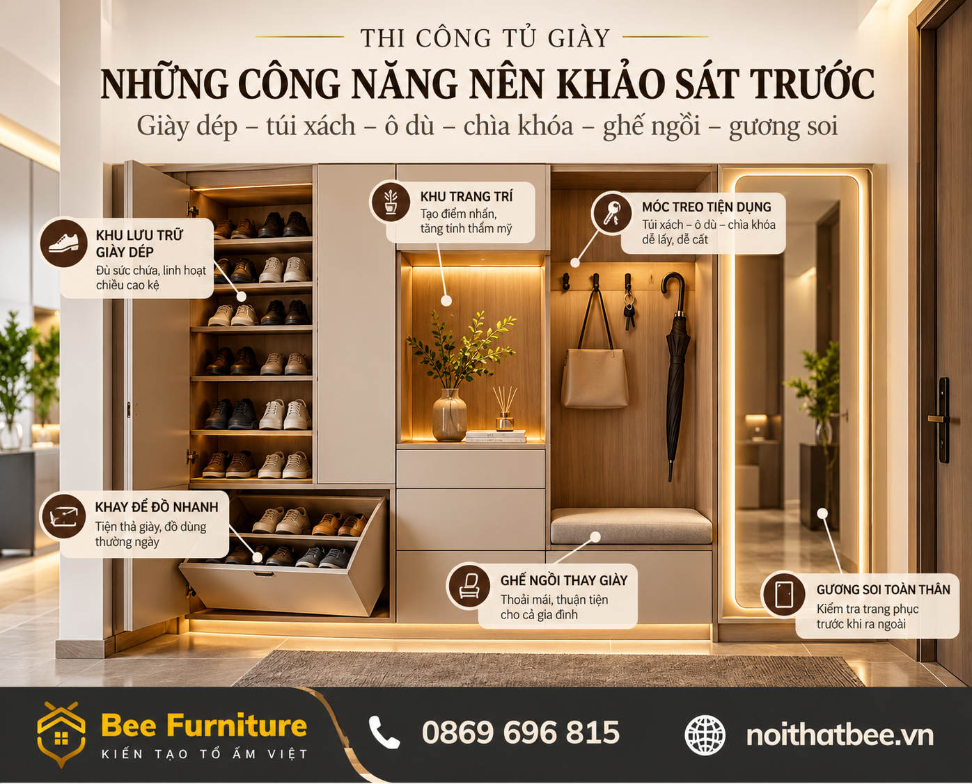 Những công năng nên khảo sát trước