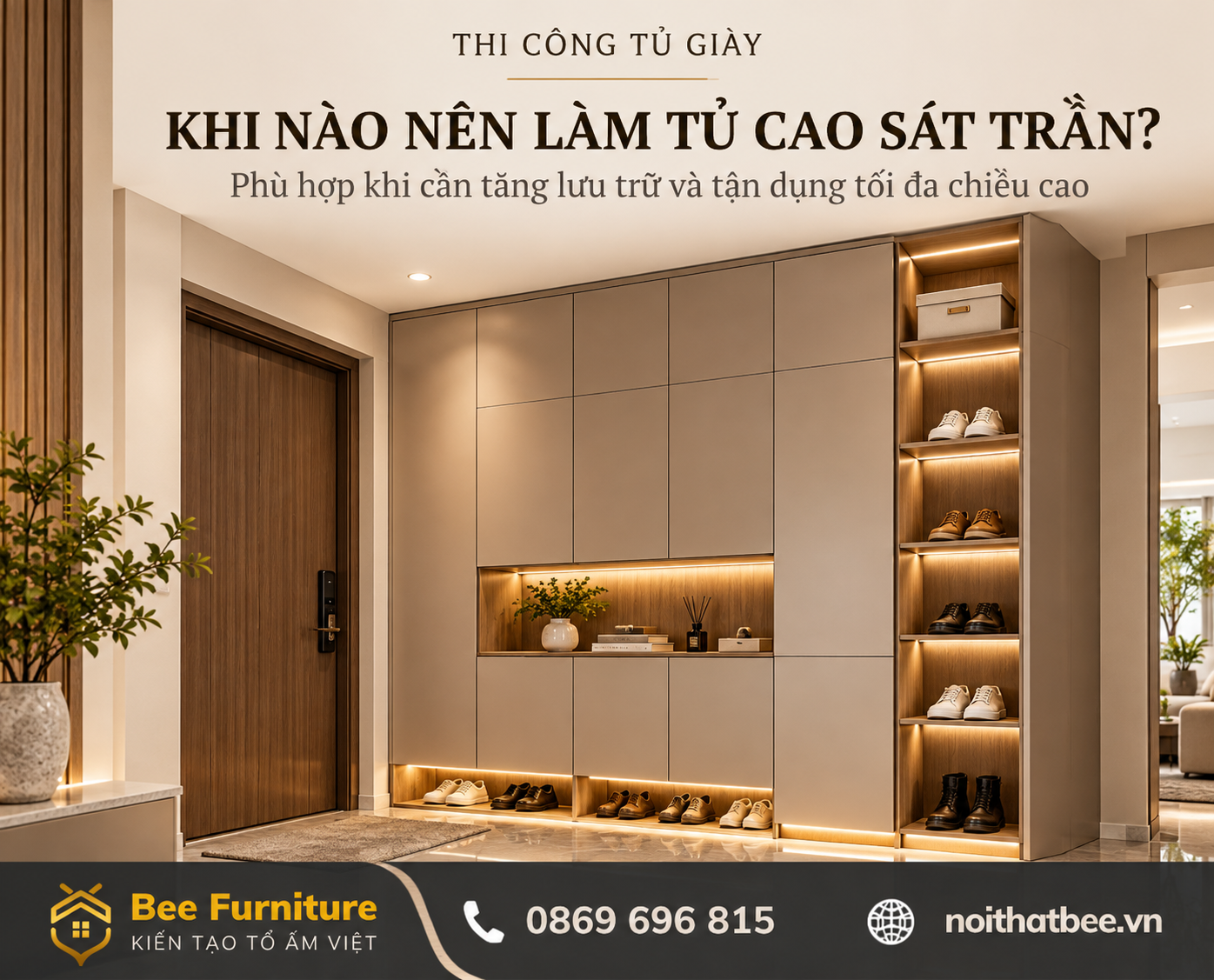 Khi nào nên làm tủ cao sát trần?
