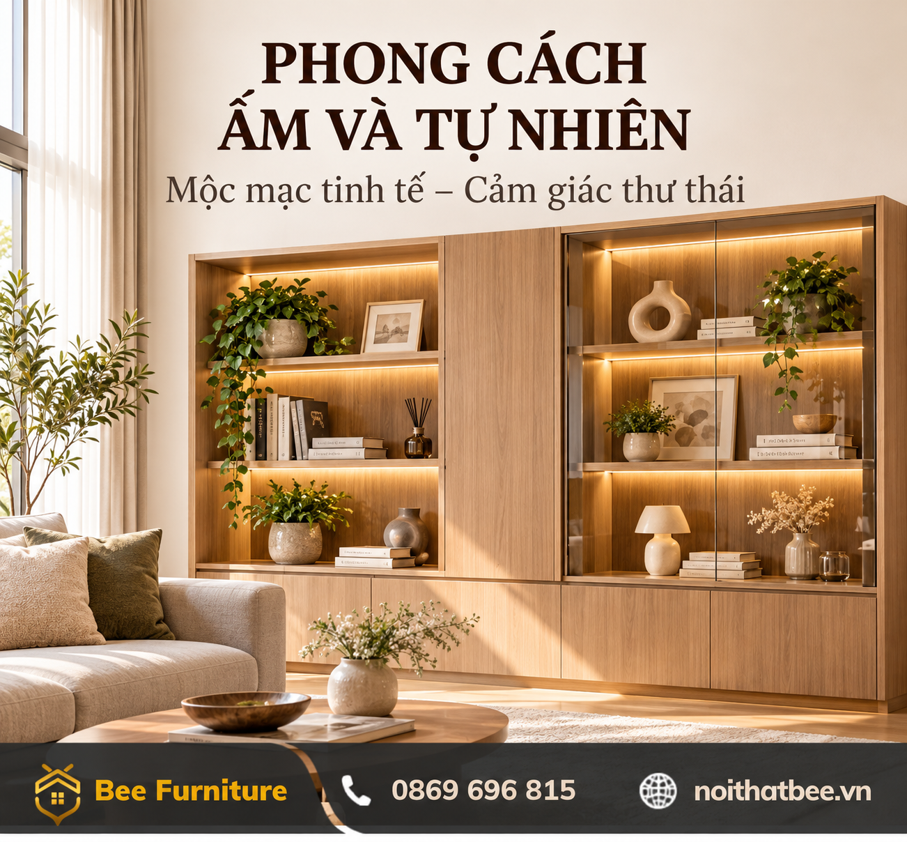 Phong cách ấm và tự nhiên