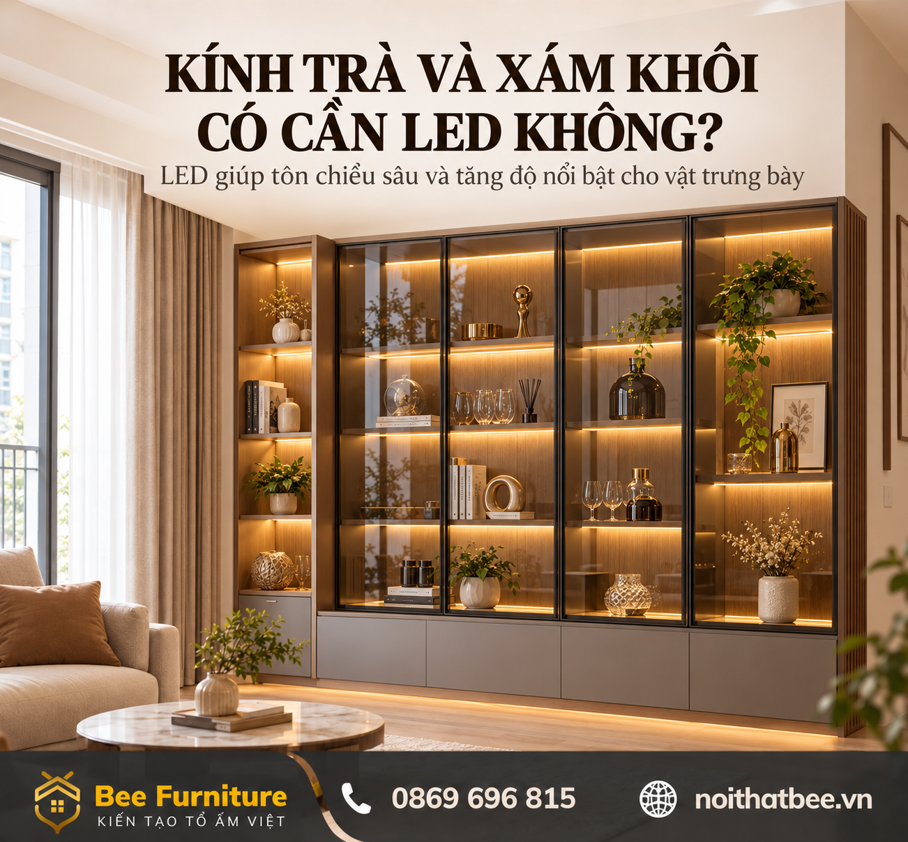 Kính trà và xám khói có cần LED không?