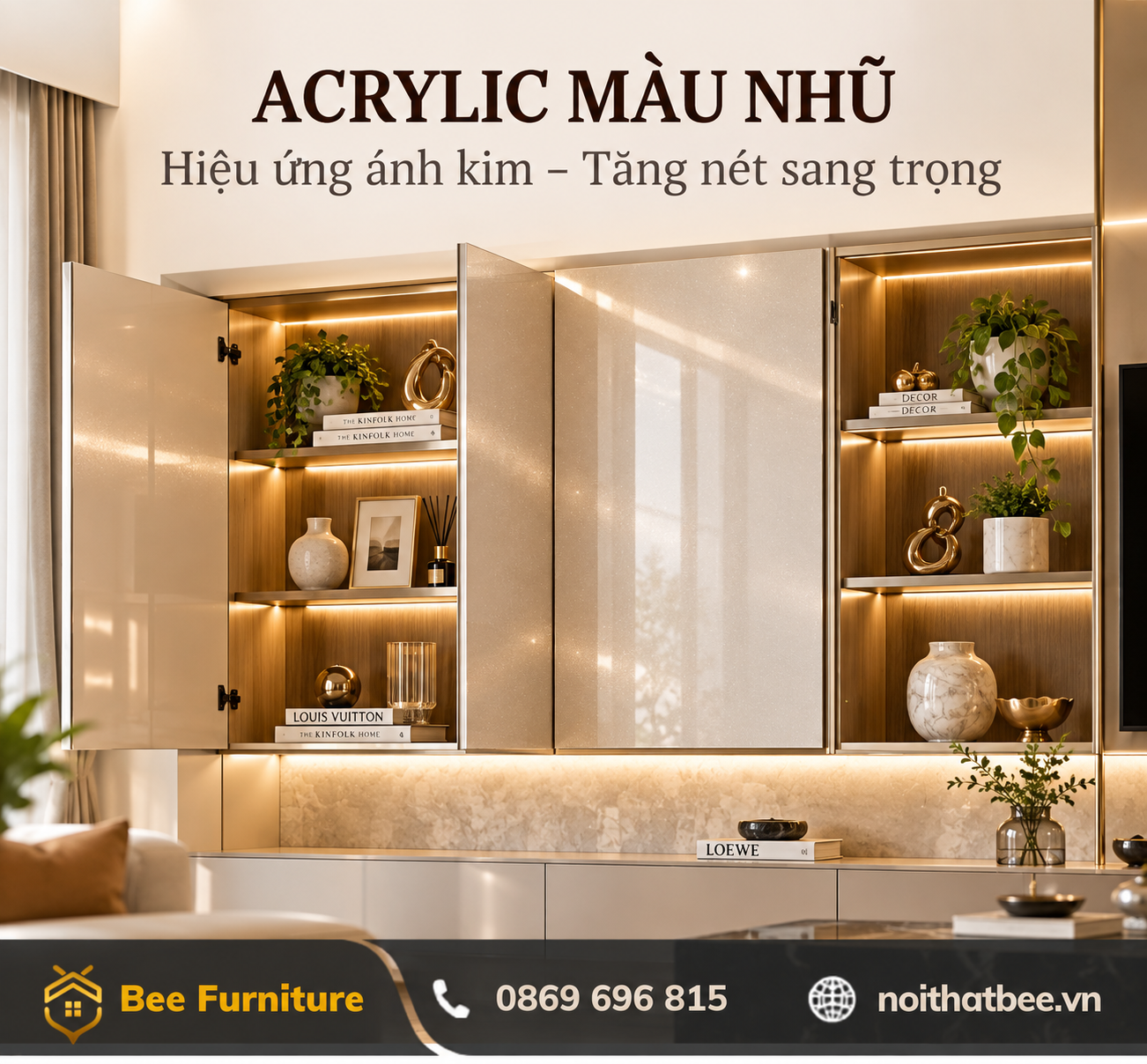Acrylic màu nhũ